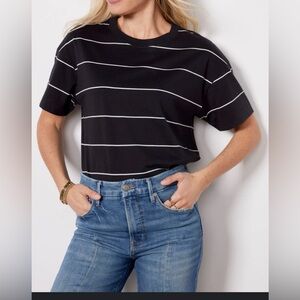 Women’s Sz Lg Ever Perfect Tee by Evereve Classic Crew Neck Boxy Tee